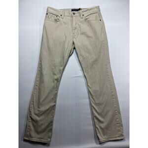 Polo Ralph Lauren Men's Varick Slim Straight Beige 5-Pocket Pants 32x30 (33x29)